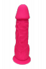 Dream Toys REAL LOVE DILDO WITH BALLS 8.5INCH FUCHSIA - dildo (fuksja)
